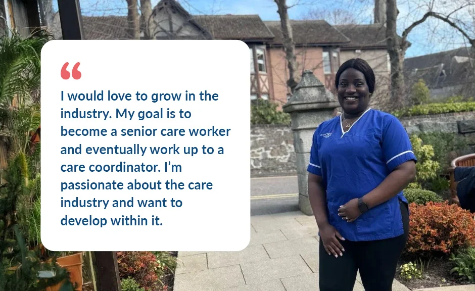 Care team profiles showcasing the people behind the service